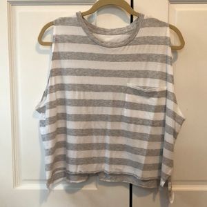 Aerie Distressed Boyfriend Tank Top